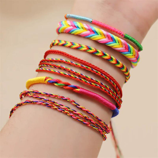 Children's Hand-woven Colorful Carrying Strap